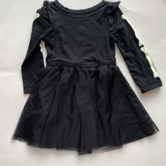 Skeleton Dress Glow In The Dark Color: Black/White Size: 2T Cat & Jac - Picture 4 of 9